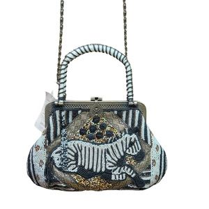 New ~ Coldwater Creek Safari Beaded Bag